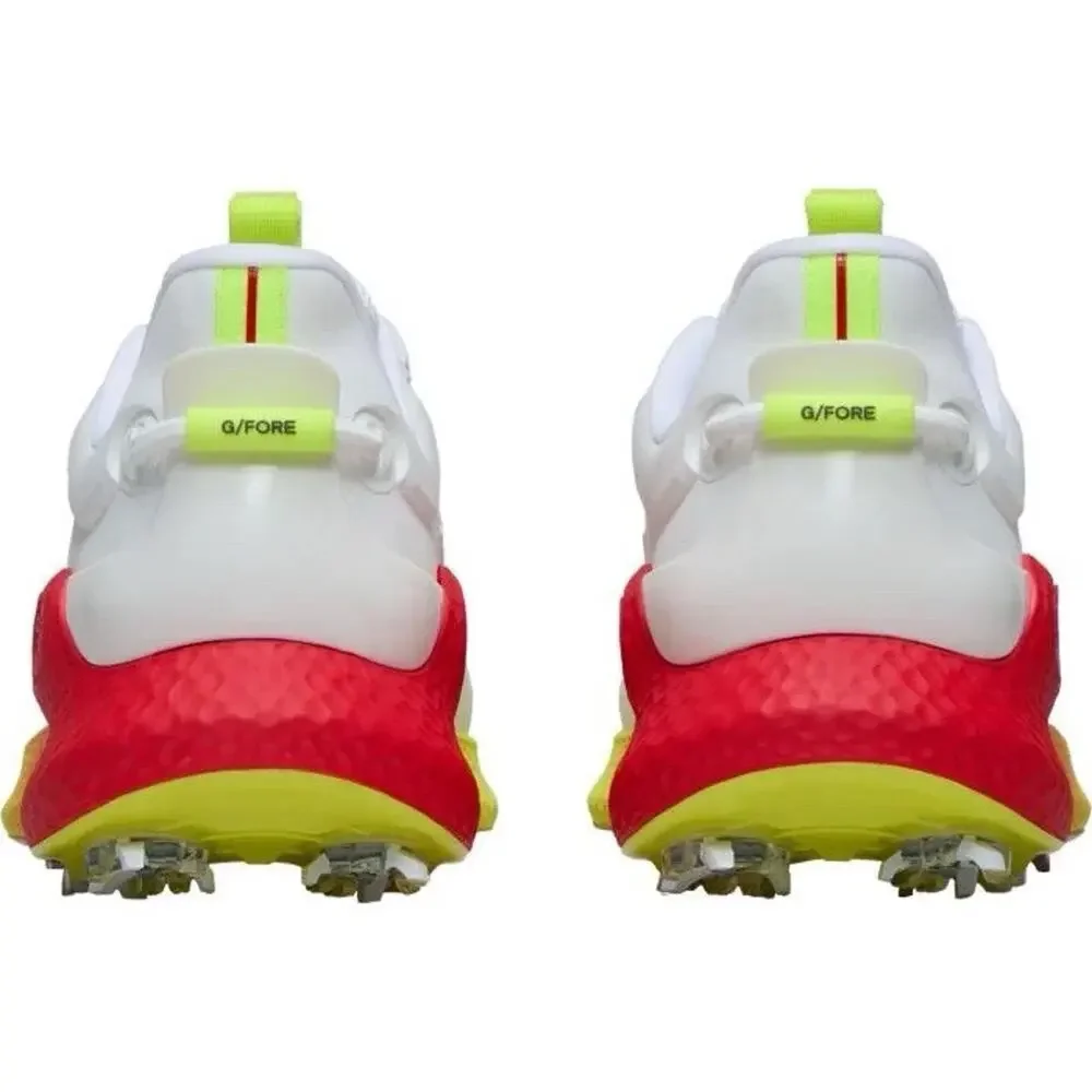G/FORE MG4+ O2 G/LOCK Golf Shoes Men’s 8.5 White Red Skull Tees Spiked New